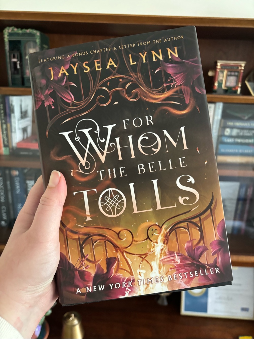 For Whom the Belle Tolls by Jaysea Lynn - Dark Floral Hardcover Sprayed Edges - Picture 1 of 3